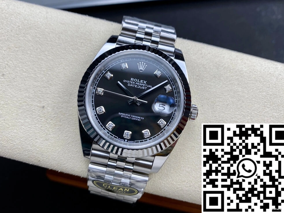 Clean Black Dial Factory Datejust Rolex M126334-0012 0707